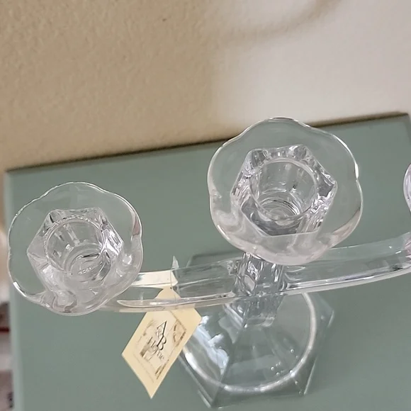Glass Candelabra NWT - Picture 2 of 5